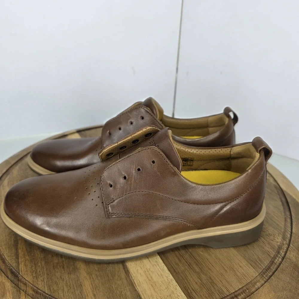 Amberjack The Original Dress Shoes Leather Men's Size 7 - Chestnut $195 New